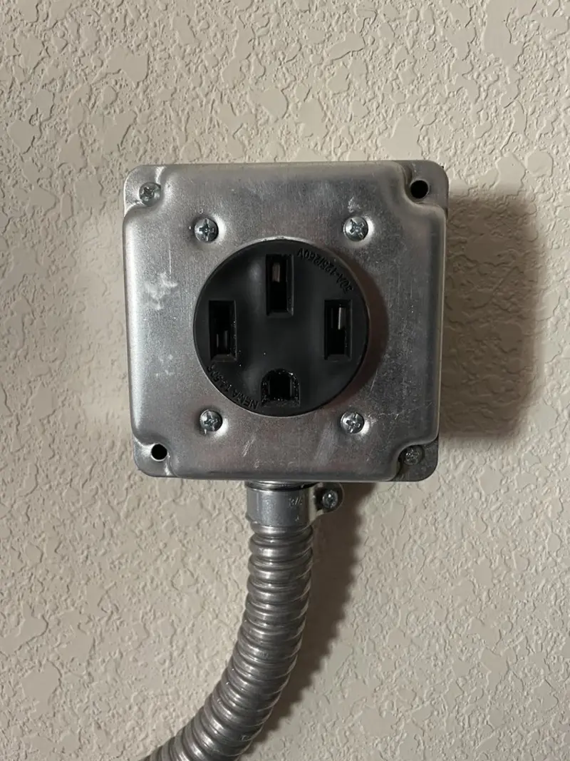 NEMA 14-50 outlet installed for Smart Home Electrical in Ellisville